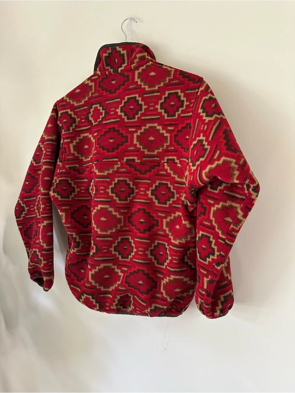 VTG Patagonia Synchilla Snap T Fleece Pullover Jacket Sweater Geometric Aztec